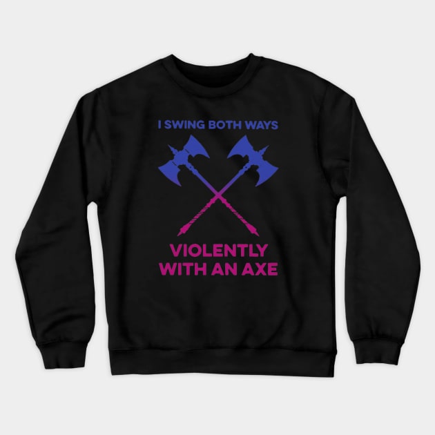 Bisexual Barbarian Pride Crewneck Sweatshirt by OtakuPapercraft